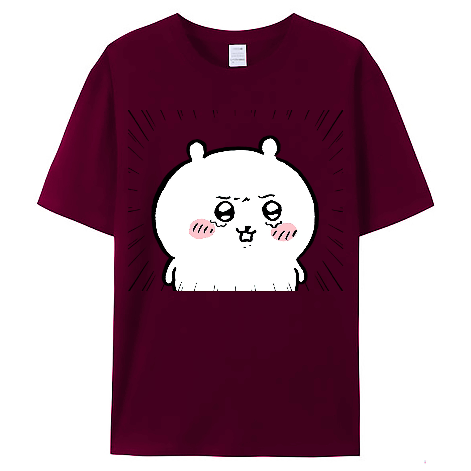 （画像用） ちいかわ ちいかわ Chii-kawa chiikawa レディースカジュアルプリントTシャツ（綿100％）